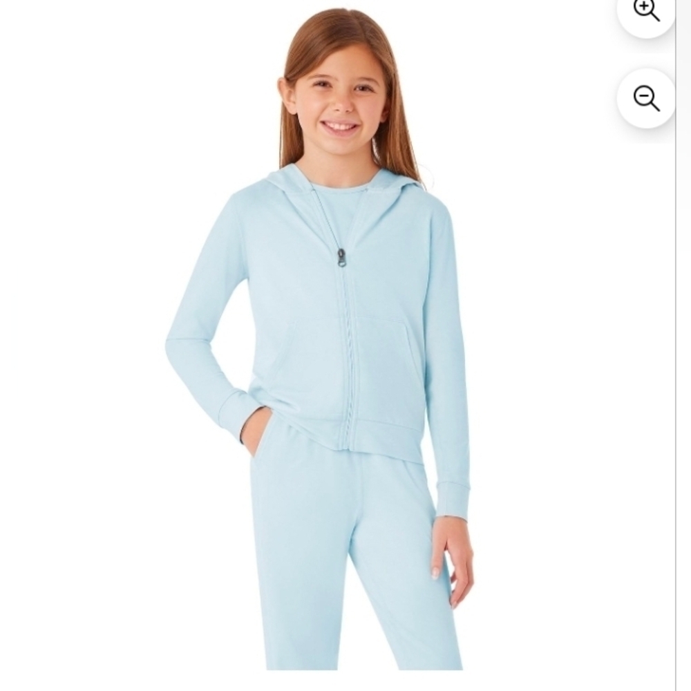 Member's Mark Girl's Favorite Soft Zip Up Jacket Size M 7-8